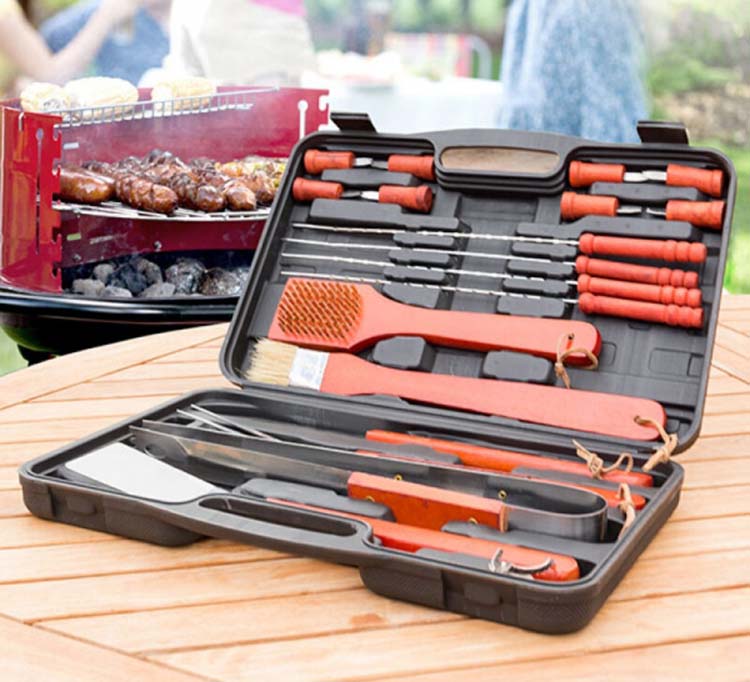 Barbecue accessoires in koffer 18-delig