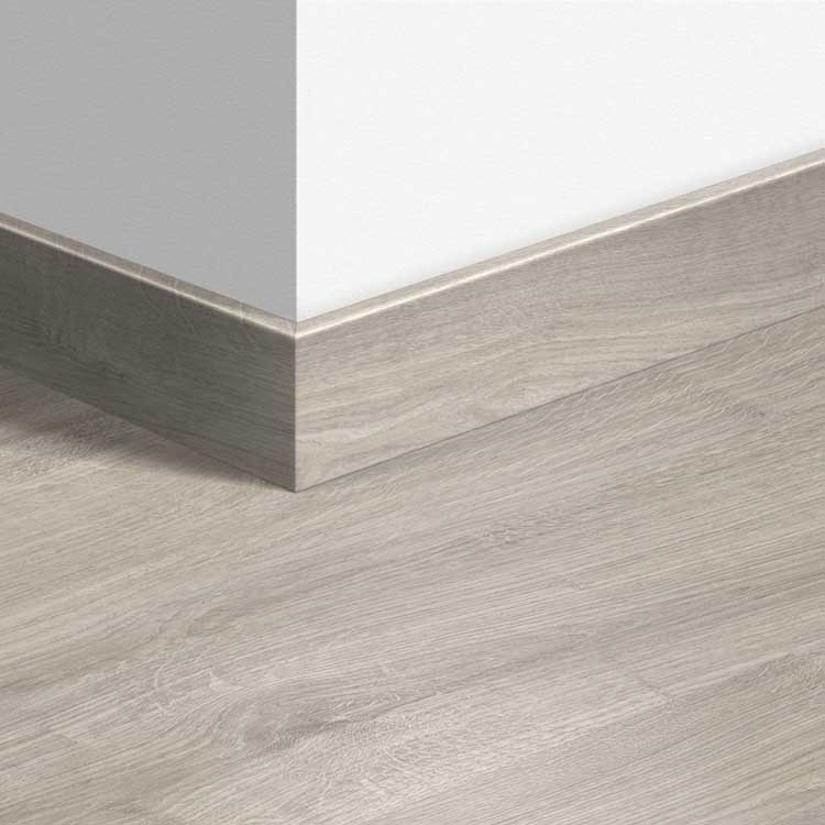 Plinthe parquet Quick-Step 14 x 77 x 2400 mm Chêne Newcastle gris