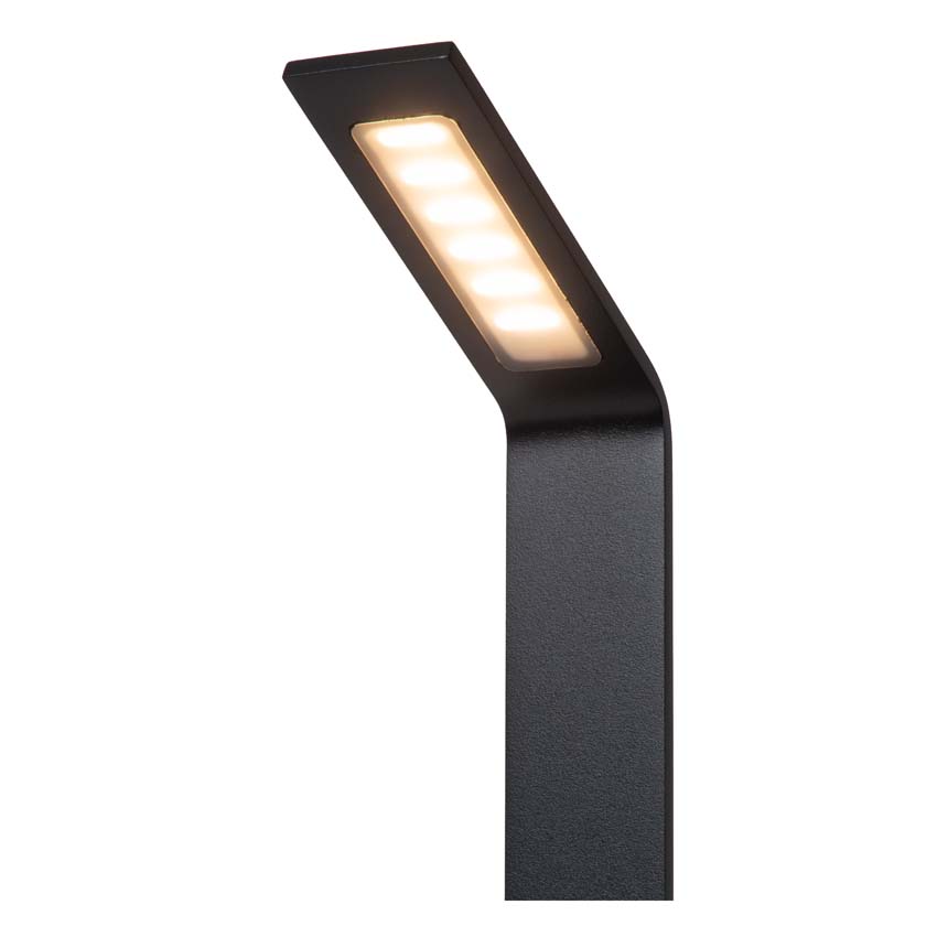 Lucide LAWFORD - Borne extérieur - LED - 1x6W 3000K - IP54 - Noir