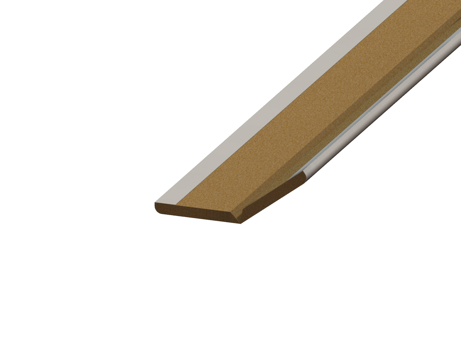 Moulure pliable 21x21mm/2,6m Flake wood white