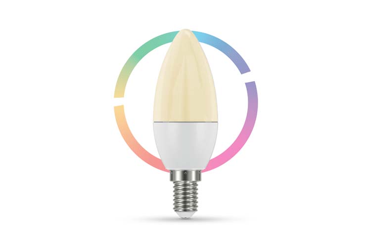 Lampe LED Smart Multicolour/Blanc Bougie E14 4.5W 350LM