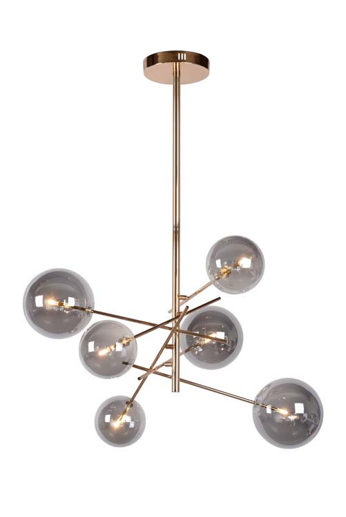 Lucide ALARA - Suspension - Ø 72 cm - LED - G4 - 6x1,5W 2700K - Or