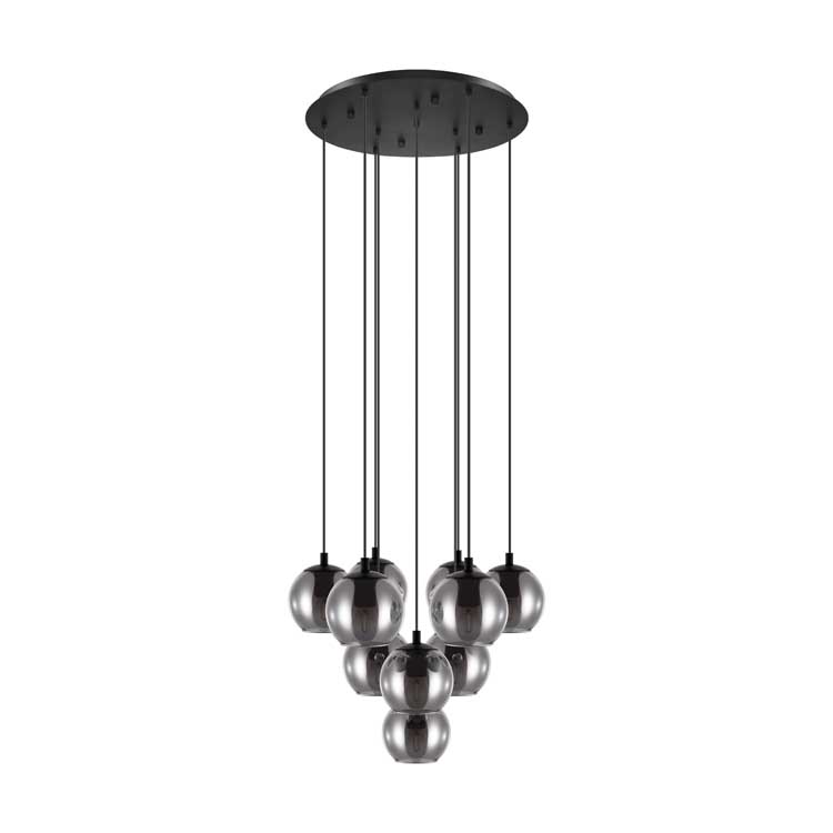 Eglo ARISCANI - Hanglamp - E27 - 10X40W - Zwart