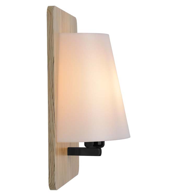 Lucide IDAHO - Wandlamp - 1xE14 - Licht hout