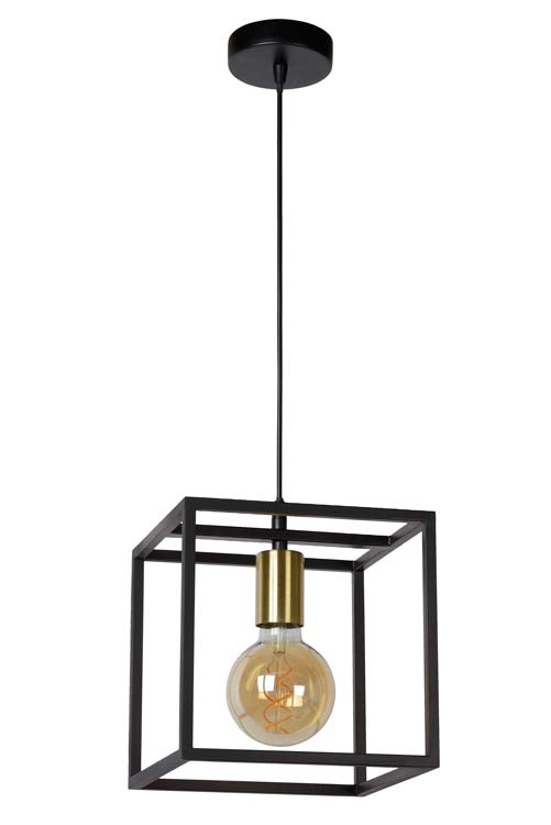 Lucide RUBEN - Hanglamp - 1xE27 - Zwart