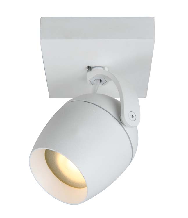 Spot plafond Salle de bains - 1xGU10 - IP44 - Blanc