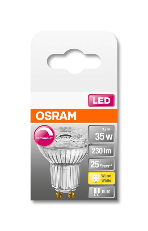 LED lamp superstar PAR16 GU10 3.7W warm wit