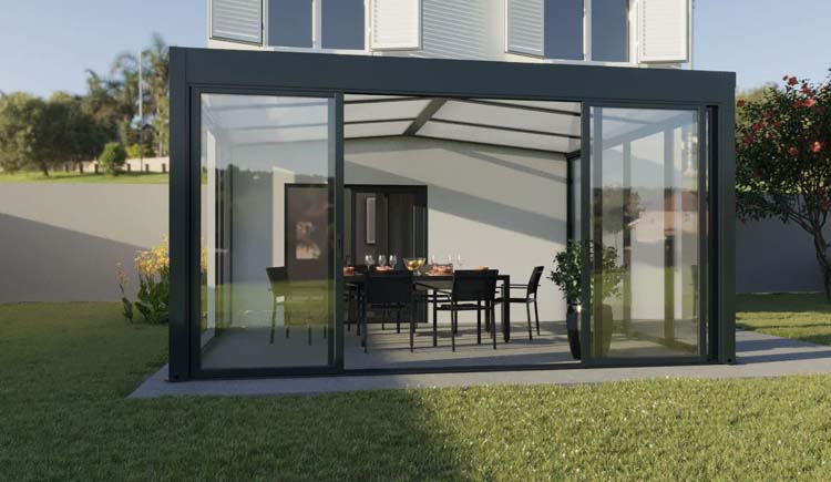 Veranda Versailles alu antraciet 500 x 300 x 240 cm