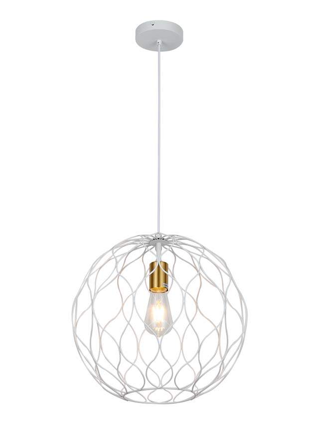 Hanglamp - Ø 39 cm - E27 - zwart-goud