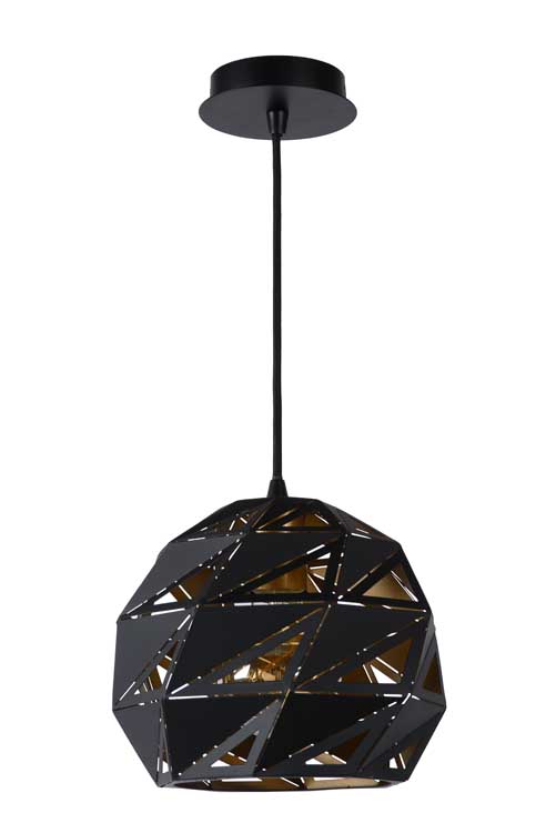 Lucide MALUNGA - Suspension - Ø 25 cm - E27 - Noir