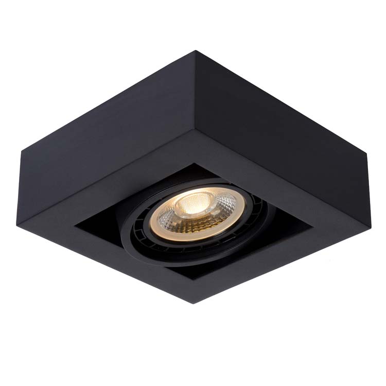 ZEFIX Spot Plafond  1x Gu10/12W DTW Noir