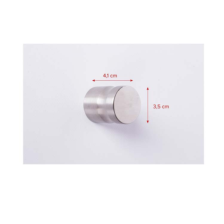 bouton de porte avec rosace inox 36mm