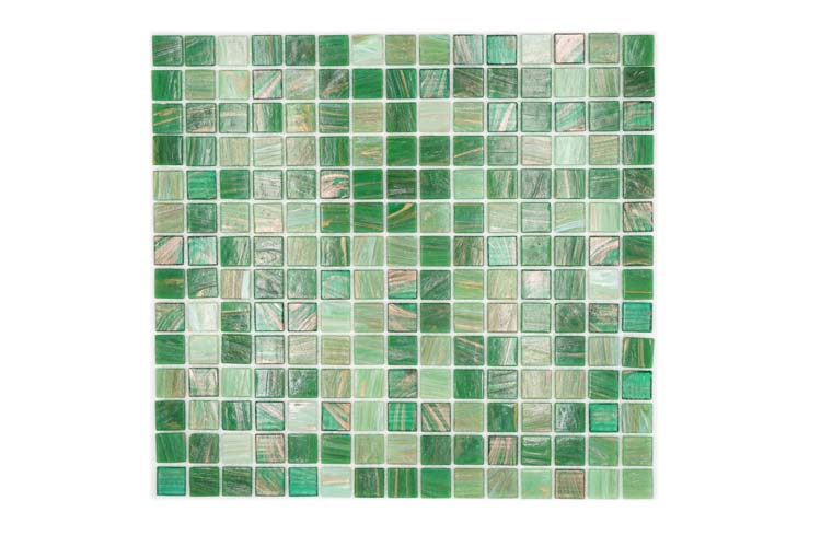 Mosaïque goldensilk verte 32,7 x 30,5 cm