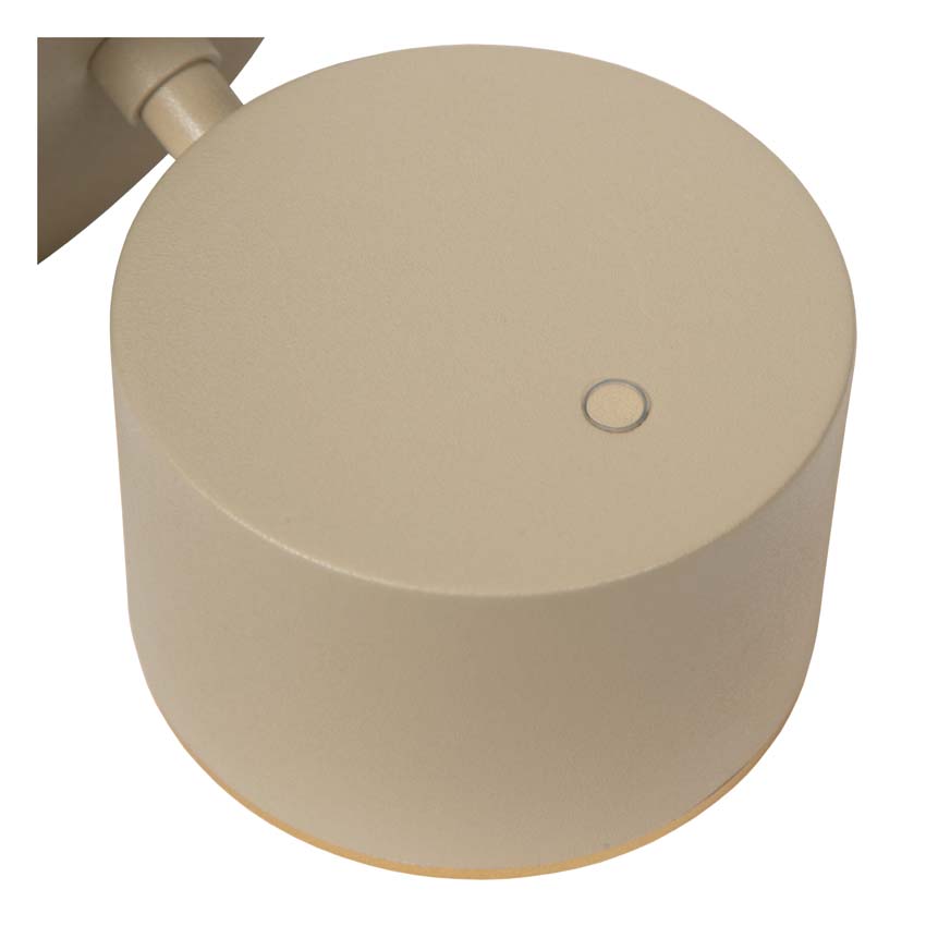 Lucide GIAN - Wandlamp - LED Dimb. - Taupe