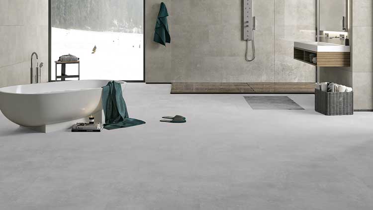 Carrelage Ecuador béton gris 60 x 120 cm