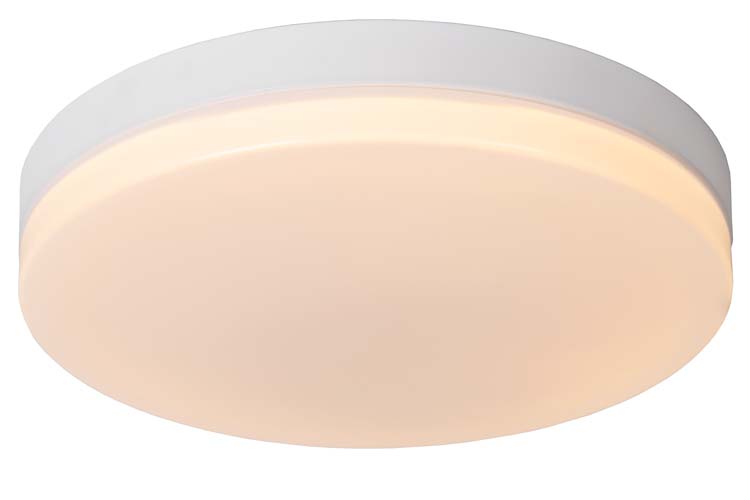 Lucide BISKIT - Plafonnier Salle de bains - Ø 40 cm - LED - 1x36W 2700K - IP44 - Blanc