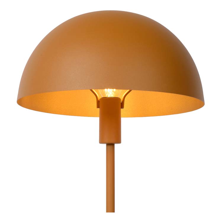 Lucide SIEMON - Lampe de table - Ø 25 cm - 1xE14 - Jaune Ocre