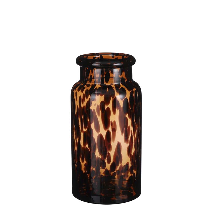 Vase brune D15 cm H30 cm en verre