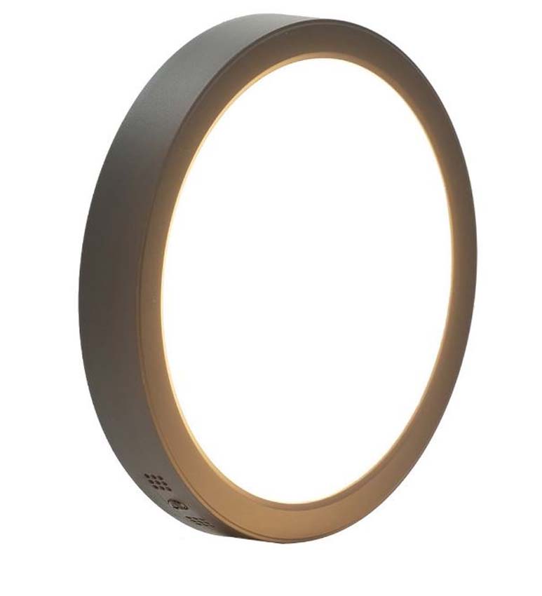 Plafonnier rond noir LED 30 cm 24W 2700 lumen 4000K