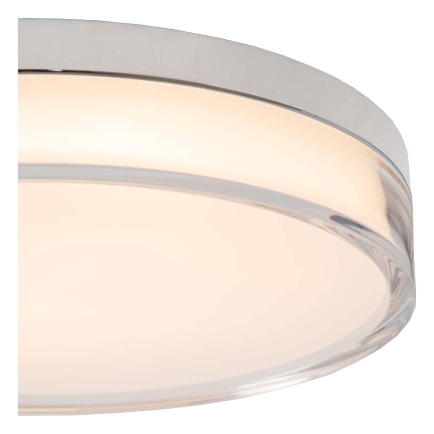 Lucide PLANO - Plafonnier Intérieur/Extérieur - Ø 28 cm - LED Dim. - CCT - 1x16W 2700K/4000K - IP44 - Opalin