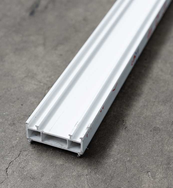 Profilé d'élarg.70x25mm blanc 3m pour porte-coulissante Deceuninck