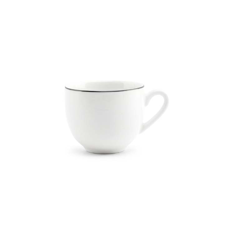 Tasse à café Black Rim basic white 20 cl