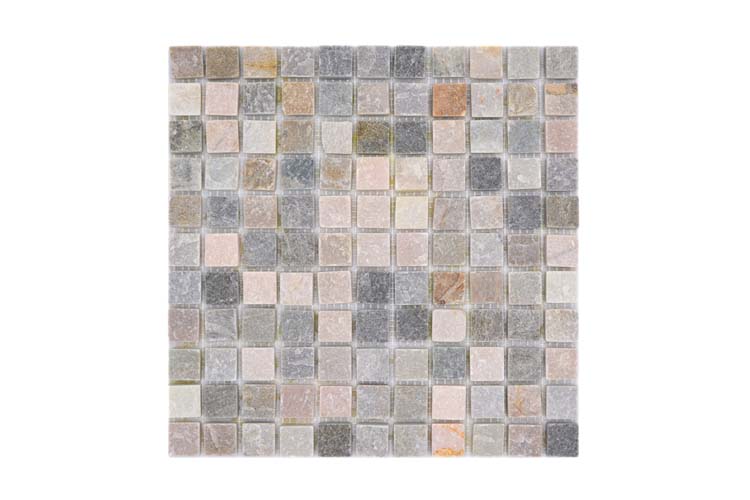 Mozaïek quarzite small beige/grijs 30,5 x 30,5 cm