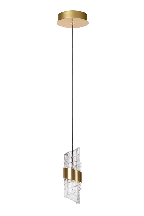 KLIGANDE - Suspension - Ø 13 cm - LED - 1x9W 2700K - Or Mat / Laiton