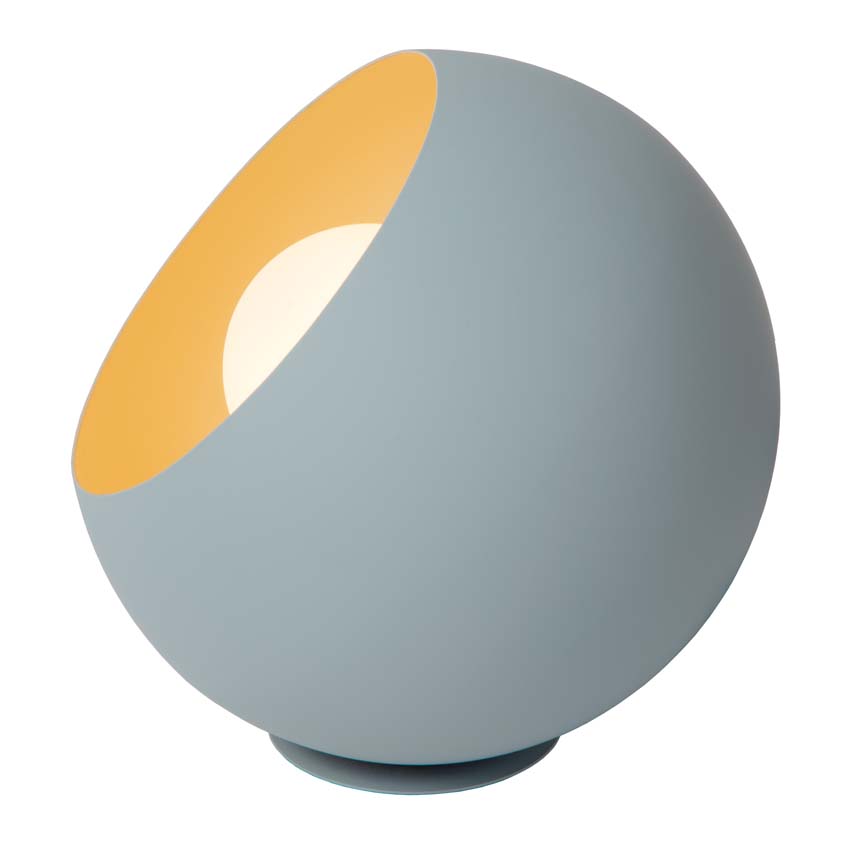 Lucide DOREDOS - Lampe de table - Ø 20 cm - 1xE27 - Bleu Pastel