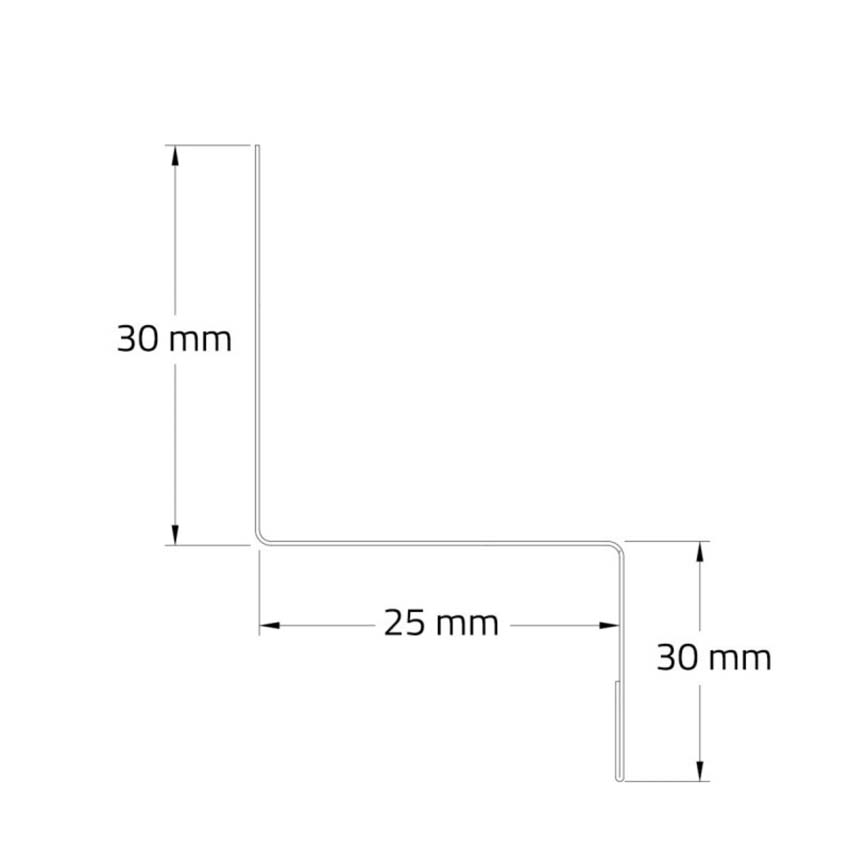 Profil inférieur pour Line up outdoor metal anthracite