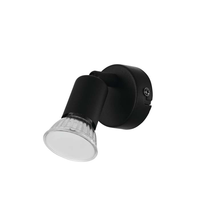 Opbouwspot LED zwart 3W 240LM LED incl