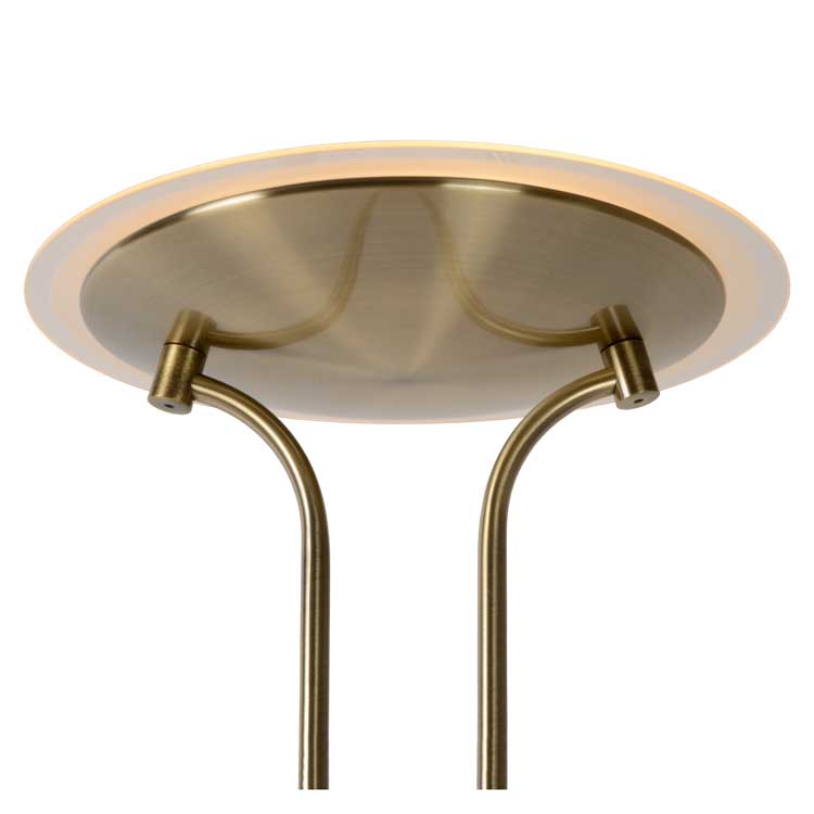 Lucide CHAMPION-LED - Lampadaire / lampe de lecture - Ø 25,4 cm - LED Dim. - 1x20W 3000K - Bronze