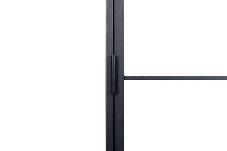 Stalen binnendeur dubbel 6W Black Glamour links maatwerk 