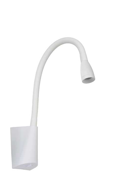 Lucide GALEN-LED - Lampe de chevet - LED - 1x3W 3000K - Blanc