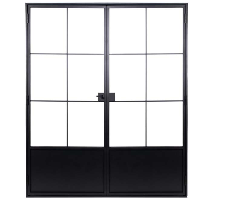 Porte intérieure Fer Forgé 6W doubl.Black Glamour D sur mesure