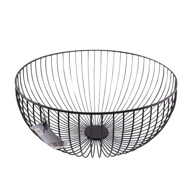 Panier wire noir métal D35 cm