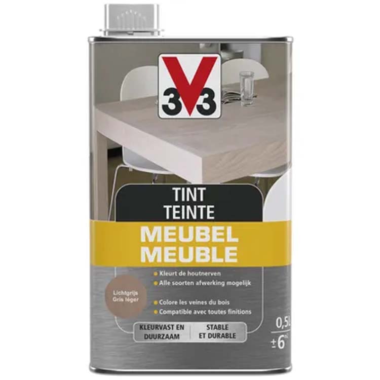 V33 abat-jour meuble déco gris clair mat 0,5l