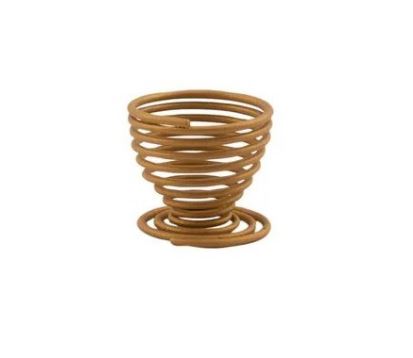 Eierdopje Point Virgule wire goud 5 cm