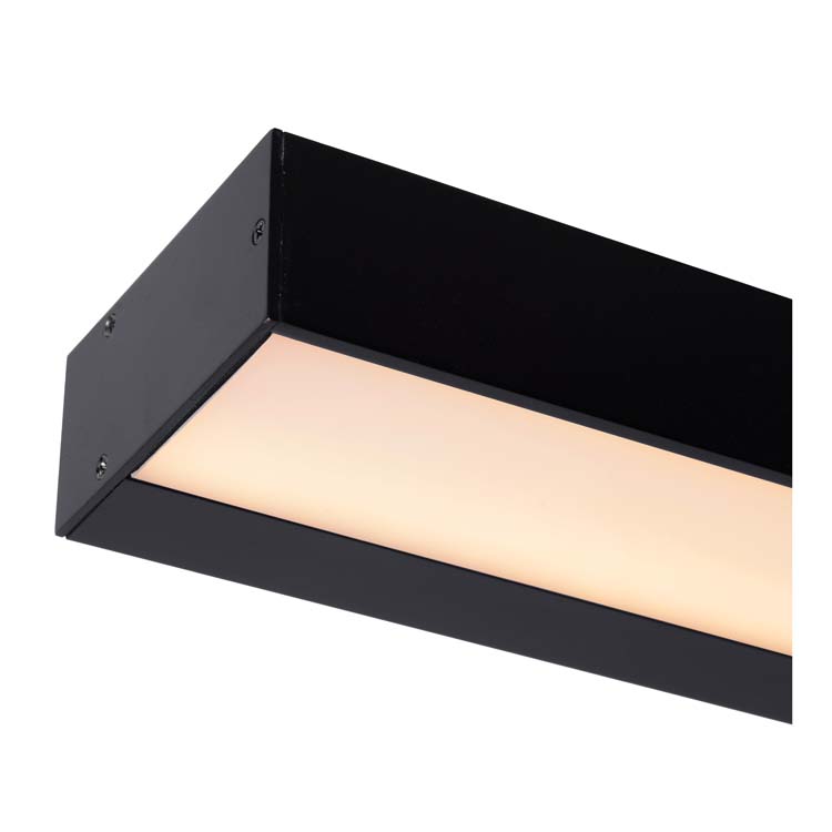 Lucide ALEXA - Applique murale Salle de bains - LED - 1x8W 3000K - IP44 - Noir