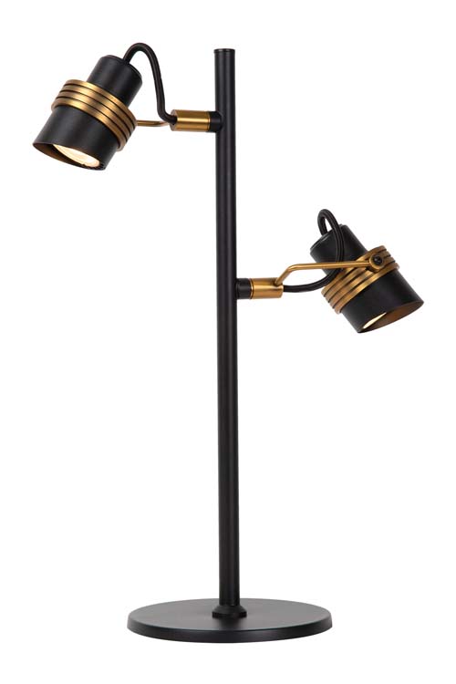 Lucide TUNDRAN - Lampe de table - 2xGU10 - Noir