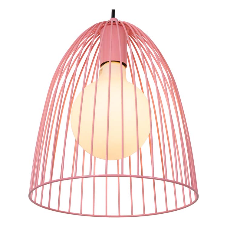 Lucide MACARONS - Suspension - Ø 24,5 cm - 1xE27 - Rose