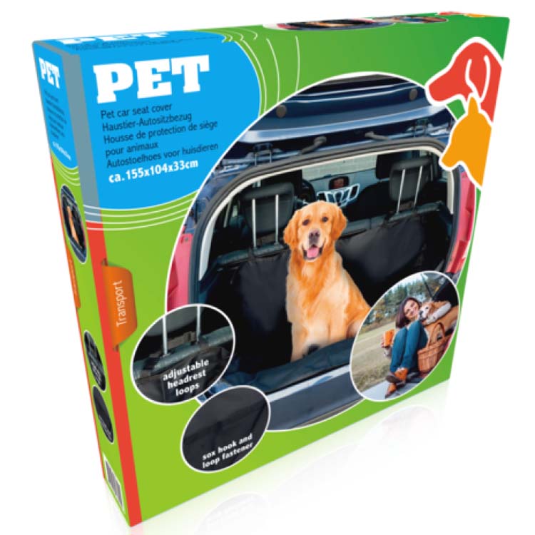 Housse de chaise de voiture pour animaux domestiques 155x104x33 cm