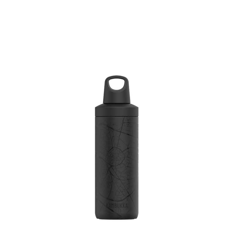 Bouteille à boire Reno noire isolée Hasselt 500 ml