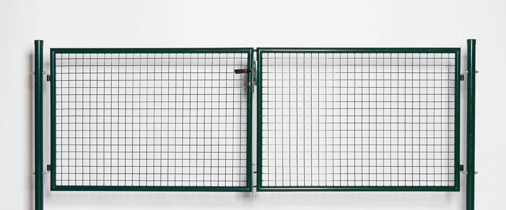 Tuinpoort dubbel,groen,(hxbr)150x300cm