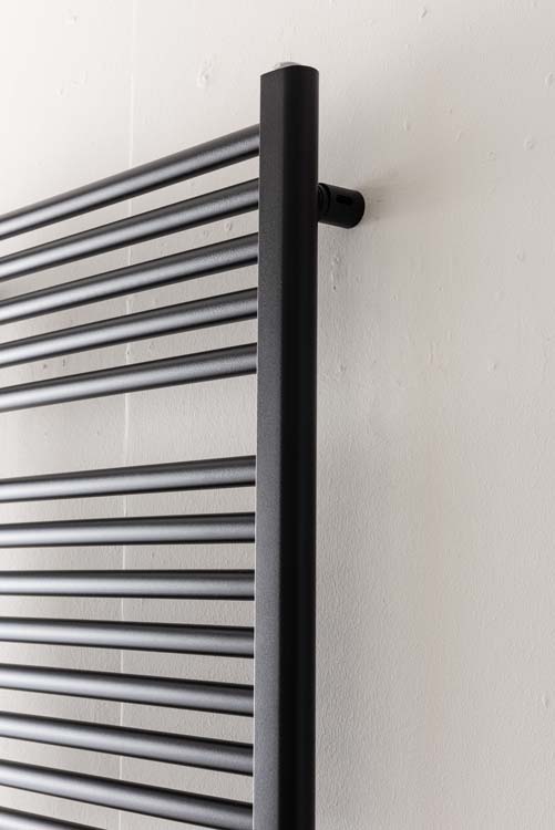 Elektrische radiator Darius enkel zwart 180 x 60 cm 900 watt