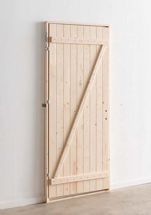 Porte extérieure en bois Codru L 845 x H 2060 mm D