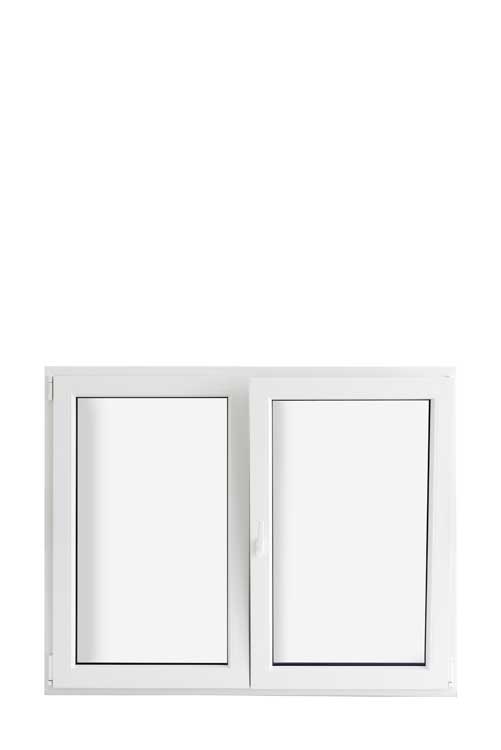 Double ouvrant oscillo-battant PVC antr/blanc 1500x1200mm V1