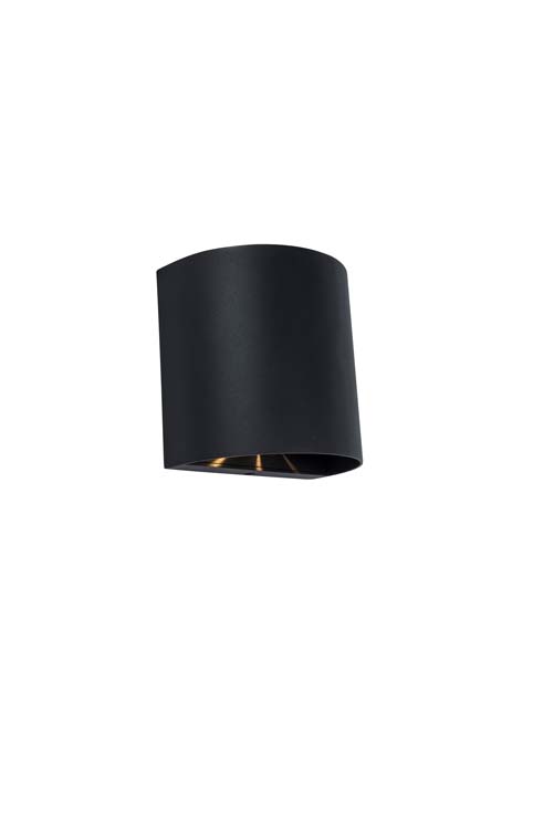 Buitenwandlamp up&down LED 3000K 10W 400LM mat zwart