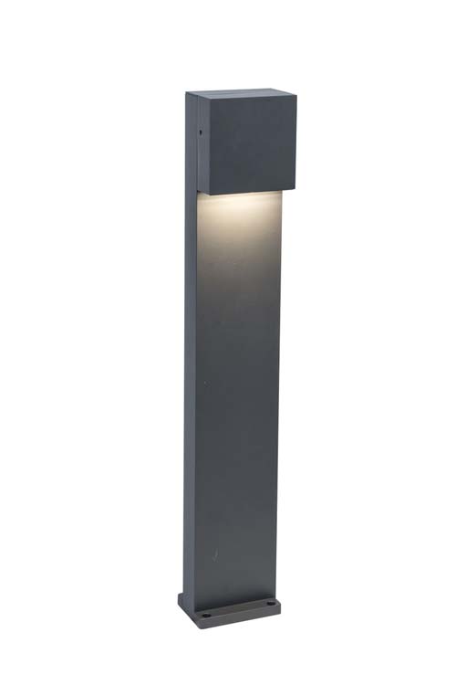 Buitenverl lantaarn LED donkergrijs 4000K 800LM 9.2W