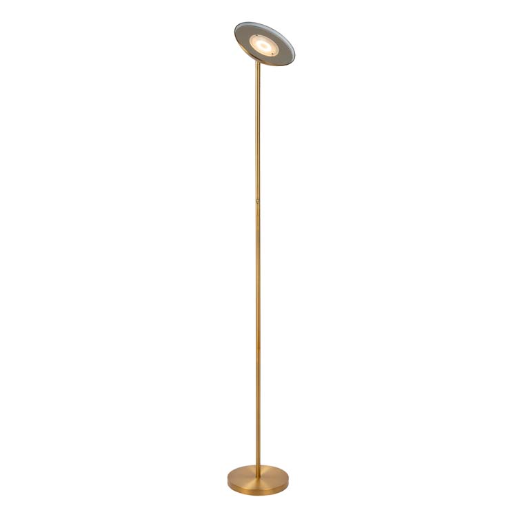 Lucide ZENITH - Lampadaire - LED Dim. - 1x20W 3000K - Or Mat / Laiton